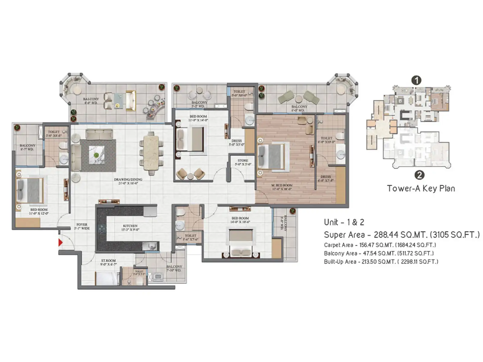 VVIP NAMAH Floor Area